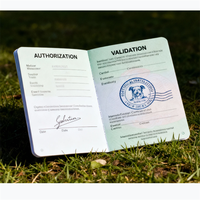 Carnet de passeport factice personnalisé avec impression dorée FD pour enfants, livre de passeport pour animaux de compagnie (chiens et chats), événements scolaires, voyages