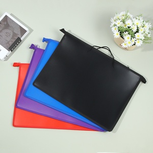Organizador de viaje, libro, bolsa de almacenamiento de cuero portátil de gran capacidad, diseño Simple para papeles de prueba, libros de información de exposición - Product Image 1