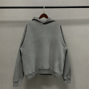 2024 High Quality Custom Printed Label Heavy <strong>Hoodie</strong> Vintage Wash Black <strong>Hoodie</strong> With Side Pockets French Terry Hoodies - Product Image 5