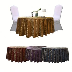 2026 Luxury <b>Round</b> Tablecloth Jacquard Floral Wedding Decoration <b>Table</b> <b>Cloth</b> Cover for Banquet - Product Image 1