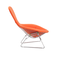 Fauteuil design moderne du milieu du siècle, fauteuil d'appoint pour salon, fauteuil lounge avec structure en métal ajouré pour la maison et l'hôtel