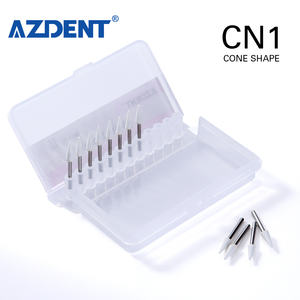 Đầu mài hình nón nha khoa bằng đá trắng đánh bóng FG, 12 cái/gói, loại mài mòn - Product Image 3