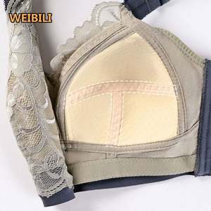 Gros seins en <span class=keywords><strong>latex</strong></span> sexy en dentelle OEM BCDEF bonnet grande taille femme push-up grosses dames froncées soutien-gorge de nuit vêtements pour femmes vente en gros - Product Image 4