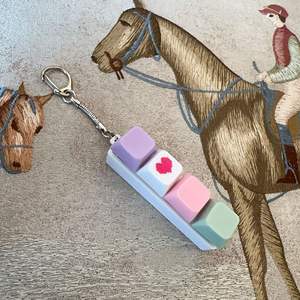 One-row Stress-relief 4-chave teclado mecânico Switch Tester com Macaron Keycaps, Stress-relief Key, Keychain Toy. - Product Image 6