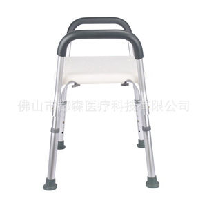 Foshan Dusen Bath Shower <b>Stool</b> With Armrest <b>Adjustable</b> <b>Height</b> White Bathroom Safety Equipment - Product Image 3