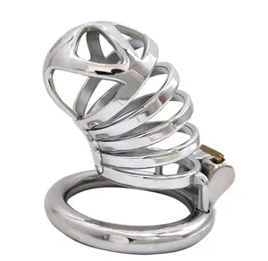 FRRK Fetish Sex Cages Male Chastity Bondage Devices for Men 3.26" Large Penis Rings Sexual Shop Control Lover Lock Toys