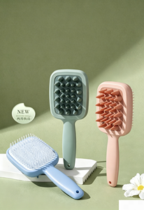 Hot Wholesale Double-sided Coarse and Fine Tooth Shampoo <b>Brush</b> Massage Comb Scalp Comb for Men and Women Household Fashion - Product Image 3