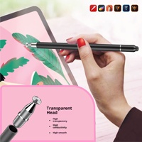Stylet capacitif passif 3-en-1 en métal pour iPad et Android