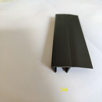 Perfil de PVC en Forma de F para Burlete de Puerta de Vidrio