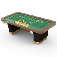 Table de jeu de casino professionnelle en bois véritable, style antique, personnalisée, de luxe, pour le jeu de Sic Bo, disponible en grande et petite taille, en promotion