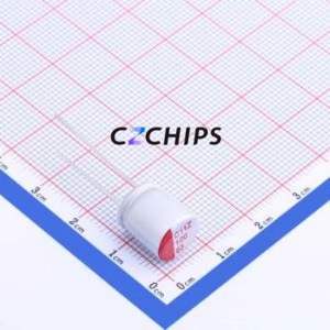 ตัวเก็บประจุแบบแข็ง SPZ1JM101G12O00RAXXX แบบ Through hole (THT), ขนาด D10xL12 มม. 100uF 20% 63V - Product Image 1