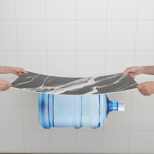 Autocollant imperméable et adhésif en marbre résistant à l'huile pour cuisine, chambre, <span class=keywords><strong>salle</strong></span> <span class=keywords><strong>de</strong></span> <span class=keywords><strong>bain</strong></span>, papier peint moderne en PVC, vinyle décoratif, <span class=keywords><strong>plaque</strong></span> autocollante - Product Image 4