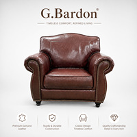 Fauteuil individuel en cuir pleine fleur de qualité supérieure, style rétro américain, vieilli, pour bureau de direction et hôtel