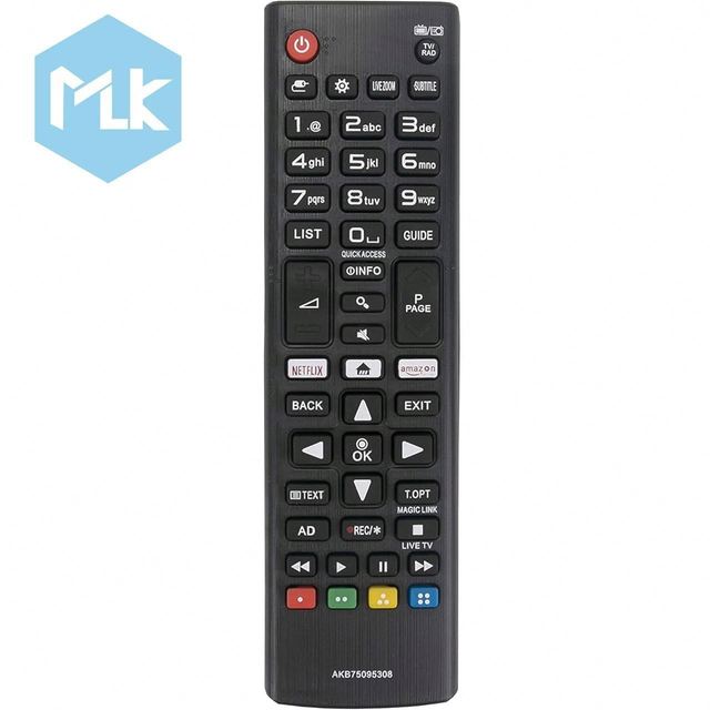 MLK AKB75095308 Universal Remote Control Use for LG TV32LJ610V 43UJ634V 49UJ634V 55UJ634V 65UJ634V 43UJ6309 49UJ6309 60UJ6309