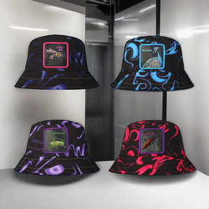 Nuovo Cappello a Secchiello Reversibile Originale, Personalizzabile all'Ingrosso, in Cotone e Tela, Cappello da Golf, Cappello con Motivi Animali, Unisex - Product Image 6