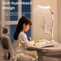 Correcteur de posture portable pour les yeux, 3 modes de couleur, lampe de bureau LED rechargeable et pliable pour la lecture des étudiants