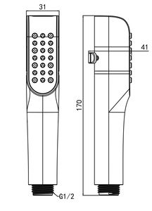Регулируемый АБС-распылитель для ванной - Product Image 6