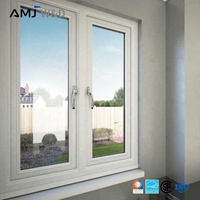 OEM ODM Salıncaklı Çift Camlı Pencereler Su Geçirmez Alüminyum Çerçeveli Su Geçirmez 4 X 3 Kanatlı Pencere Bodrum Deposu için