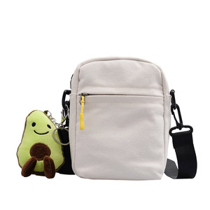 Borsa a <span class=keywords><strong>Tracolla</strong></span> <span class=keywords><strong>Nera</strong></span> Piccola in Tela con Chiusura a Cerniera per Donna, Nuova Collezione all'Ingrosso - Product Image 4