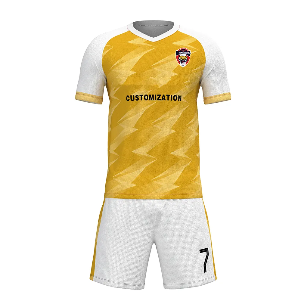 Setelan seragam sepak bola anak muda dewasa, baju sepak bola sublimasi, desain kustom cetak Digital, Set Jersey sepak bola pria dewasa