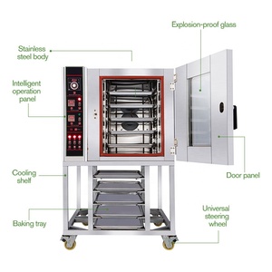 Pane di convezione commerciale più economico acqua pulita industria torta <span class=keywords><strong>forno</strong></span> di <span class=keywords><strong>pasticceria</strong></span> modulare con Contrils digitali - Product Image 3