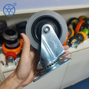 China Hersteller WBD mittelschwere TPR 3 4 5-Zoll-Lenkräder für Industrie wagen - Product Image 2