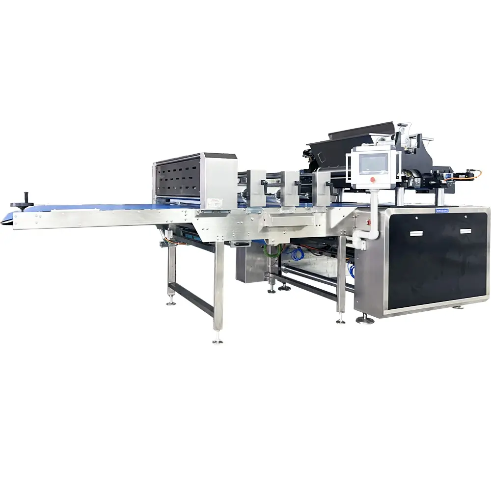 3-Farben-Keksmaschine Multi Drop Commercial Cookie Dough Cutting Machine