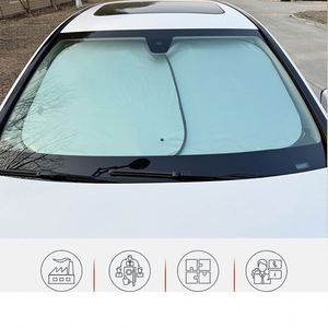 Yy790 Custom Printing Front Windshield Polyester Uv <b>Sun</b> <b>Shades</b> Auto Double Sunshade Logo Foldable 2-Piece Car Sunshades - Product Image 4