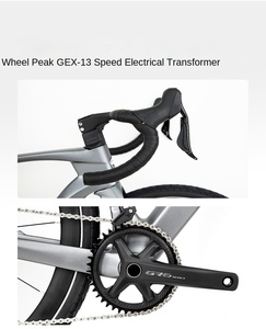 Vélo de montagne en carbone, Gravel, 1x11 vitesses, freins à disque hydrauliques, roues en aluminium 700x40C, axe traversant, <span class=keywords><strong>selle</strong></span> confortable, étanche, ordinaire - Product Image 2