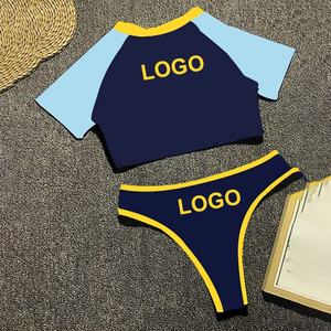 Traje de Baño de Mujer Personalizado en 3D con Muestra Gratuita, Bikini de Cintura Alta, Traje de Baño de Neón, Tanga Triangular, Ropa de Playa - Product Image 1