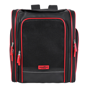 Transportín Expandible para Mascotas de Poliéster Sólido Versátil de 10 kg, Estilo Casual con Cierre de Cremallera para Mayor Comodidad al Transportar Mascotas - Product Image 1