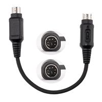 Cable de Desbloqueo de Llaves CGDI K2, Conector Macho MINI DIN 6P de Doble Cabeza, 18 cm de Longitud para Programación de Llaves