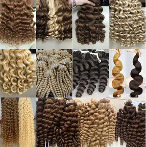 Best-seller Extensions de cheveux humains bruts Genius trame cheveux humains Extensions de cheveux de haute qualité Sortie d'usine - Product Image 4