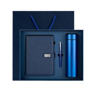 Custom Promotional Business PU Leather Notebook Thermos Cup Gift Box Set Luxury A5 <b>Journal</b> Corporate Gift Set With Water Bottle - Product Image 1