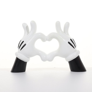 Decorazione da Scrivania per Bambini in Resina Ecologica a Forma <span class=keywords><strong>di</strong></span> Cuore, Statuetta Carina e Raffinata, Regalo per Arredamento Casa - Product Image 1