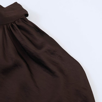 Robe texturée dos nu en satin de soie chic et plissée pour femme PB&ZA, nouvelle collection été 2026