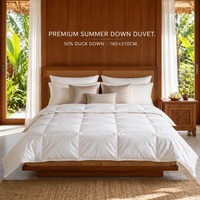 Couette d'été Xueruisha rafraîchissante 50% duvet de canard, respirante, écologique, 320g, en coton, ensembles de literie, édredons de luxe