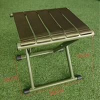 Tabouret pliant portable robuste avec assise épaissie pour camping, pêche, voyage et usage domestique, petit banc d'extérieur