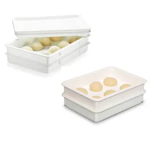 Plastic Bread Topping Organizer Rectangle Shallow Storage Bins pizza dough proofing box with lid