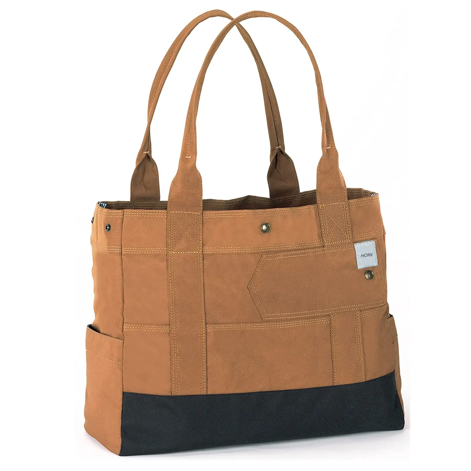 Custom Large Utility Women Tote Bags Top Handle Satchel Handbags OEM Polyester Work Shoulder Shopper Bag