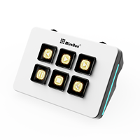 Clavier Macro LCD Portable MiraBox Mini avec 6 Touches Personnalisables, Double Commutateur et Éclairage RGB