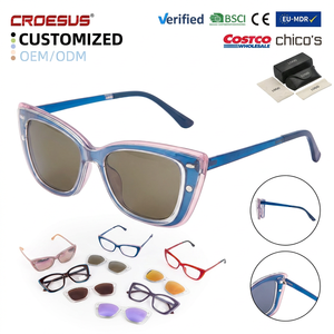 Lunettes de soleil œil de chat personnalisées pour femmes, verres polarisés dégradés UV400, monture TR90 tendance pour les vacances en bord de mer - Product Image 1