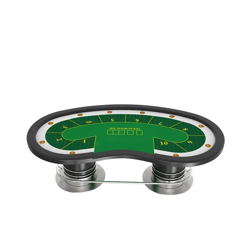 Светодиодный покерный стол для казино, покерный стол с USB, спортивные элегантные ножки для blackjack, Техасский покерный стол