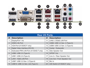 Placa Base para Servidor ATX MBD-X13SAE con un Solo Socket LGA-1700 (SocketV0) Intel W680, Compatible con DDR5, Nuevo, Entrega Rápida, Buen Precio, LGA - Product Image 2