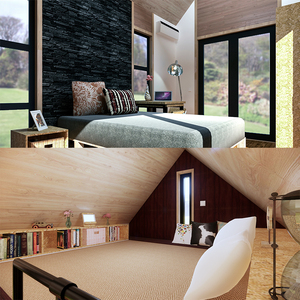 Quacent Cấu Trúc Sang Trọng Nhanh Hơn Tốc Độ Xây Dựng SIPs Tiny Nhà Gỗ Cho Hai Người Prefab Biệt Thự VIP Nhà Tiền Chế - Product Image 5