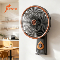 Ventilateur mural oscillant en plastique de 10 pouces avec bouton manuel, 3 vitesses, pour cuisine, appartement, petite pièce