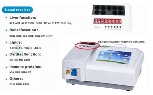 BC07 pantalla táctil <span class=keywords><strong>de</strong></span> 7 pulgadas instrumento analítico clínico Analizador <span class=keywords><strong>de</strong></span> Bioquímica semiautomático con buen precio - Product Image 4