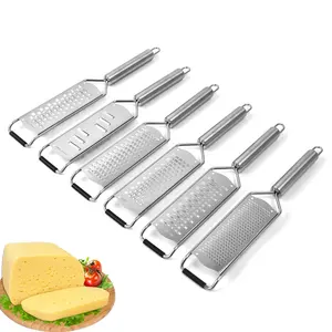 Rallador de cocina multifunción de acero inoxidable 304, rebanador para queso, fruta, verdura, jengibre