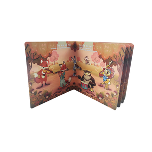 Cubierta dura de libro de tablero para niños personalizado <span class=keywords><strong>con</strong></span> historia musical de animales y dibujos a color Encuadernación perfecta en papel recubierto - Product Image 5