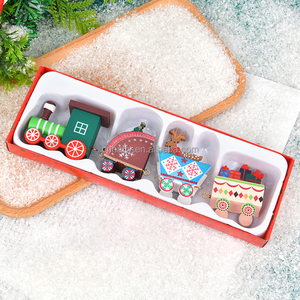 Hot Sale Detachable Wooden <b>Train</b> Christmas <b>Tree</b> Decorations Handcrafted Wooden Handicrafts Factory Wholesale - Product Image 3